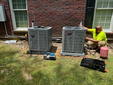 Conserve Heating and Cooling technician on the job
